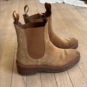 Tan Suede Chelsea Boots